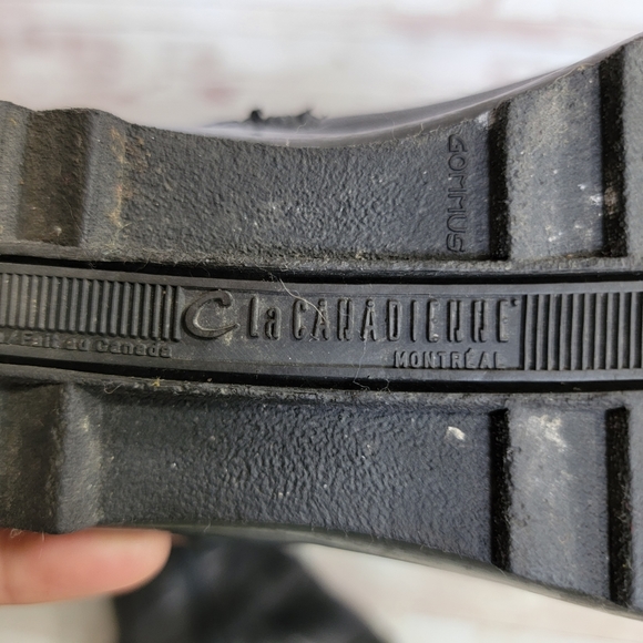 La Canadienne black leather waterproof riding boots with buckle - Picture 7 of 12